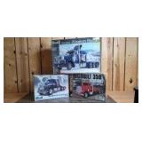 1/25 Scale AMT/Revell (3)-plastic Peterbilt semi truck model kits