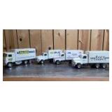 1/25 Scale Ertl/Nylint (4)-tandem axle delivery trucks