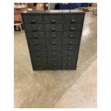 Metal parts cabinet