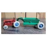 Arcade Allis-Chalmers tractor w/scraper