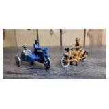 (2)-Hubley Cop motorcycles