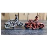 (2)-Hubley (?) motorcycles