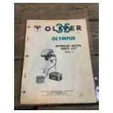 Oliver 35 Olympus Outboard Motor Parts List Model B
