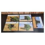 (5)-foreign John Deere Combine sales booklets