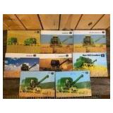 (9)-foreign John Deere combine sales booklets/brochures