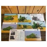 (8)-foreign John Deere combine sales booklets/brochures