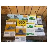 (9)-foreign John Deere combine sales booklets/brochures