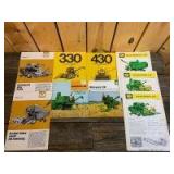 (9)-foreign John Deere combine sales booklets/brochures
