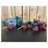 Buffalo Pitts Steam Engine, Water Wagon & Thresher