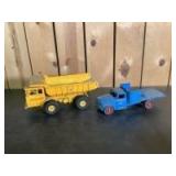 (2) International Dump Truck & Flat Bed Truck