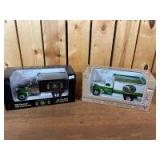(2) 1/25 Scale Liberty Spec Cast Chevrolet John Deere 1 1/2 Ton w/ Van Box