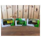 (3) Various Scale Ertl John Deere Mack Truck Banks