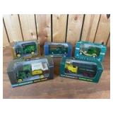 (5) Various Scale Ertl John Deere Diecast Bank Lot