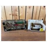 (2) 1/25 Scale Ertl Ford Diecast Horse Drawn Wagon & Model T Delivery Van Banks