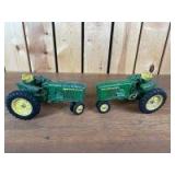 1/16 Scale Ertl John Deere (2)-Rebuilder narrow front tractors
