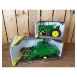 1/16 Scale Ertl John Deere Model 70 Tractor & 12A Combine