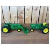 1/16 Scale Customized Ertl/Ertl John Deere (2)-3010 narrow front tractors
