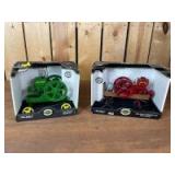 Various Scale Ertl John Deere (2)-engines on carts
