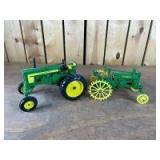1/16 Scale Customized Ertl/Ertl John Deere (2)-wide front tractors
