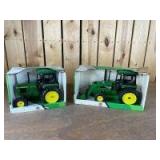 1/16 Scale Ertl John Deere (2)-2755 MFWD Utility tractors
