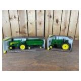 1/16 Scale Ertl John Deere Model 70 Row-Crop & 630 LP/Wagon Set
