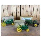 Various Scale Unbranded John Deere Tractors