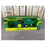 1/16 Scale TOMY John Deere Model 50 w/ Flare Box Wagon Set