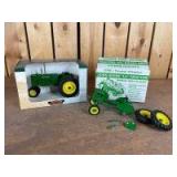 1/16 Scale Spec Cast John Deere (2)-tractors w/fenders