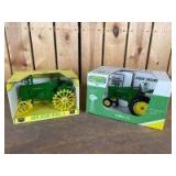 1/16 Scale Scale Models John Deere (2)-Collector Edition narrow front tractors