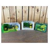 Various Scale Ertl John Deere Model 20 Pedal, 345 Lawn Tractor, & Model 10 Pedal