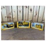 1/50 Scale Ertl John Deere 400 D Dump Truck, 850C Dozer, & 200LC Excavator