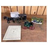 Various Scale Ertl John Deere Reliance Surrey w/ Horse, Diecast Wagon, & Diecast Vehicle