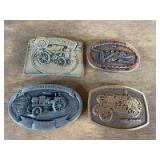(4) John Deere Belt Buckles