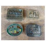 (4) John Deere Belt Buckles