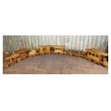 (6)-Pc. Handcrafted Wooden Train Set