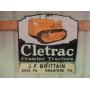 Cletrac Crawler Tractors Porcelain Sign