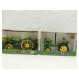 1/16th Spec Cast John Deere (2)-wide front tractors w/fenders
