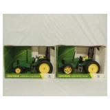 1/16th Ertl John Deere (2)-6200 tractors w/roll bar and front weights