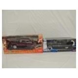 1/18th Maisto/Malibu International (2)-cars w/plastic display bases