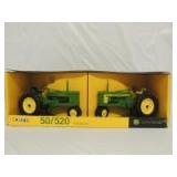 1/16th Ertl John Deere set of (2)-narrow front tractors