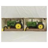 1/16th Ertl John Deere (2)-Collector Edition wide front tractors