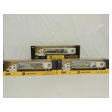 1/64th RC2 John Deere (3)-branch plant tandem axle tractors w/tandem axle box trailers