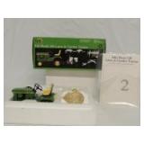 1/16th RC2 John Deere 140 lawn & garden set