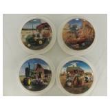Danbury Mint John Deere (4)-Little Farmhands Series Limited Edition collector plates