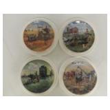 Danbury Mint John Deere (4)-Farmland Memories Series Limited Edition collector plates