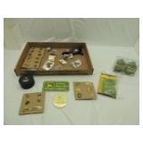 Large John Deere pin, etc. lot