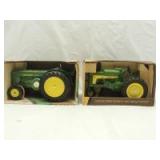 1/16th Ertl John Deere (2)-Collector Edition tractors w/fenders