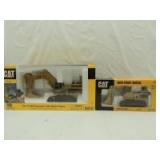 1/50th Norscot/Ertl Caterpillar (2)-construction machines w/die-cast tracks