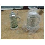 Encore/Avon (Brazil) John Deere (2)-ceramic/pewter steins