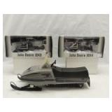 Various Scales Ertl/Lone Tree Creek John Deere (3)-snowmobiles